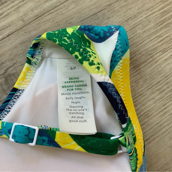 NWOT Aerie Floral Bikini Top S - Picture 3 of 3